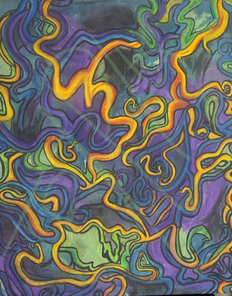 'Flow' x 8.5" x 11"